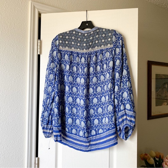 Spell & The Gypsy Collective Oracle Blouse Indigo Blue Boho Bohemian Small EUC - Picture 7 of 8